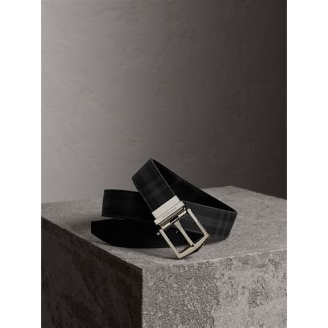 burberry horseferry check black belt|Check Leather Belt in Black .